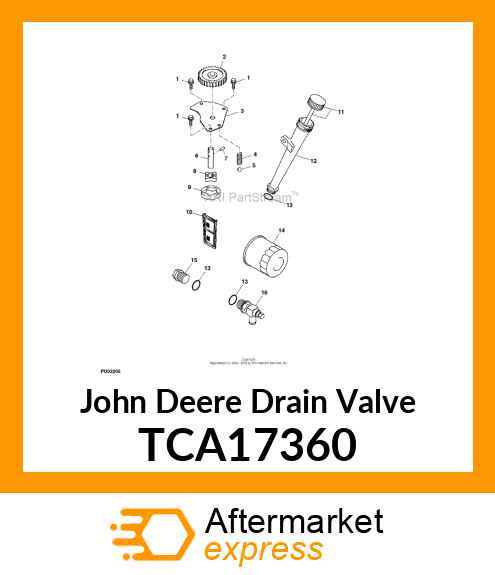 FITTING, OIL DRAIN TCA17360