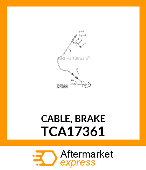 CABLE, BRAKE TCA17361