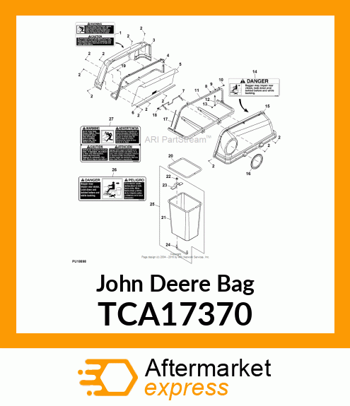 BAG, HD 3 BAG BAGGER W/ HANDLE TCA17370