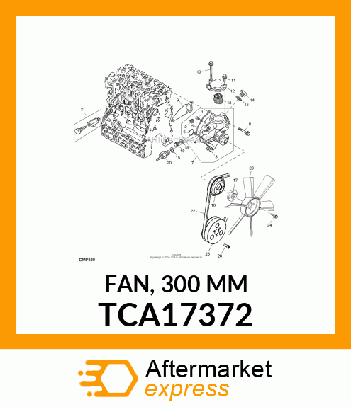 FAN, 300 MM TCA17372