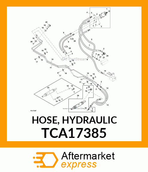 HOSE, HYDRAULIC TCA17385