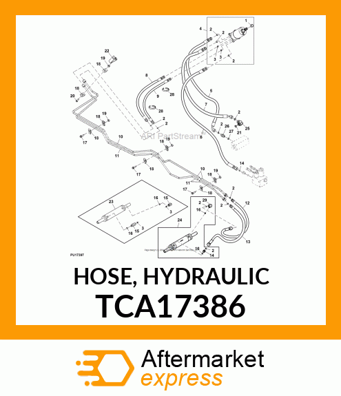 HOSE, HYDRAULIC TCA17386