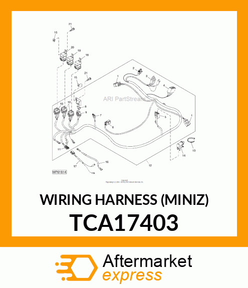 WIRING HARNESS (MINIZ) TCA17403