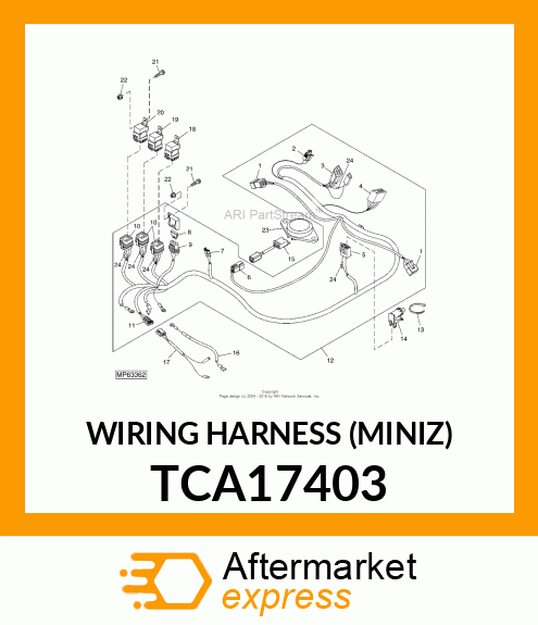 WIRING HARNESS (MINIZ) TCA17403