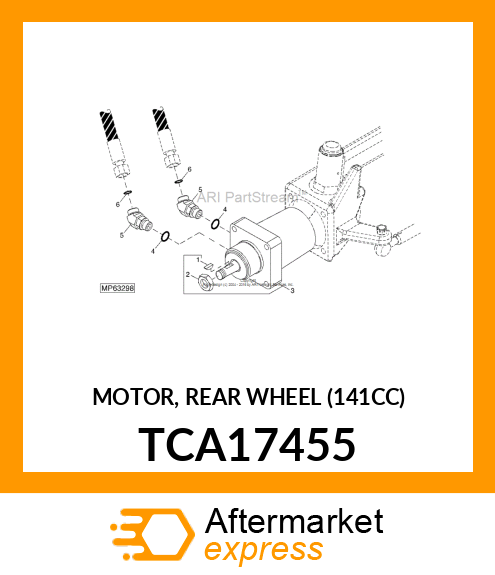 MOTOR, REAR WHEEL (141CC) TCA17455