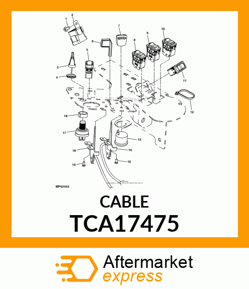 CABLE, MOW TRANSPORT TCA17475