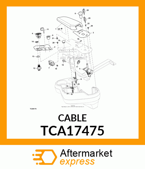 CABLE, MOW TRANSPORT TCA17475
