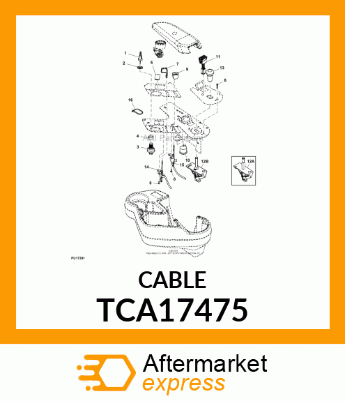 CABLE, MOW TRANSPORT TCA17475