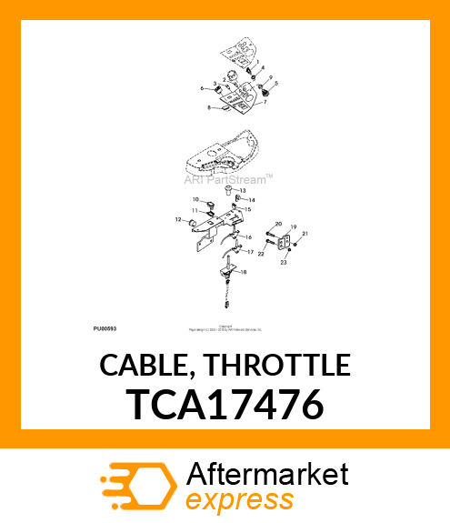 CABLE, THROTTLE TCA17476