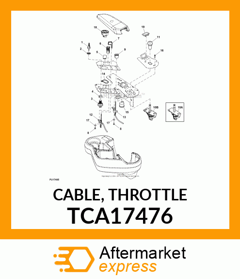 CABLE, THROTTLE TCA17476