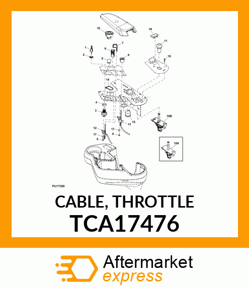 CABLE, THROTTLE TCA17476