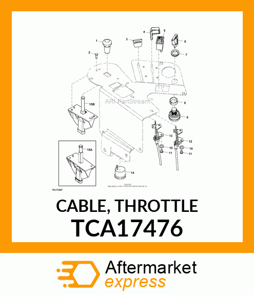 CABLE, THROTTLE TCA17476