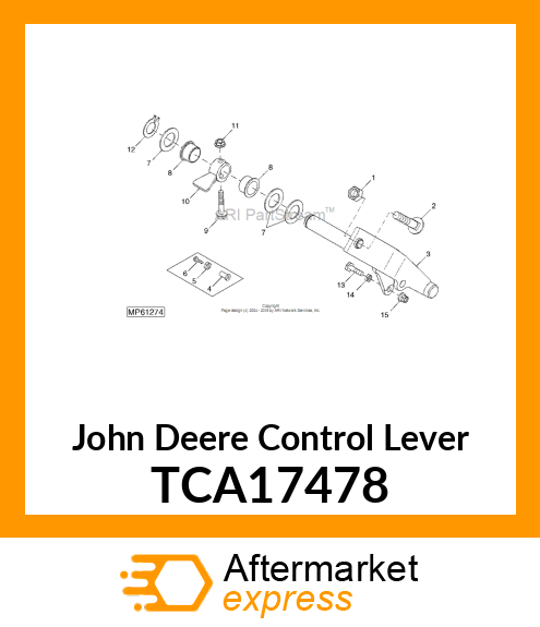 LEVER, MOW CONTROL WELDED TCA17478