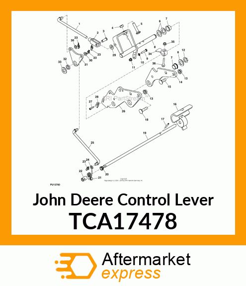 LEVER, MOW CONTROL WELDED TCA17478