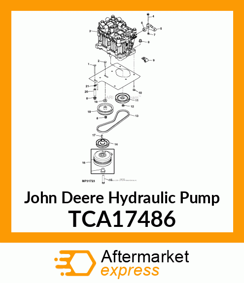 PUMP, DUAL HYDRO, 10CC, DUP TCA17486