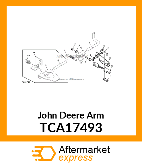 ARM, WELDED BRAKE SWITCH TCA17493