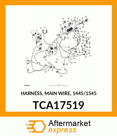 HARNESS, MAIN WIRE, 1445/1545 TCA17519