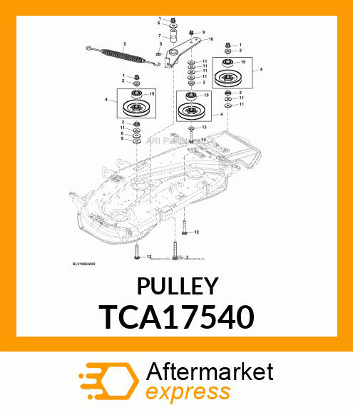 IDLER, 5.4" COMMERCIAL PULLEY TCA17540