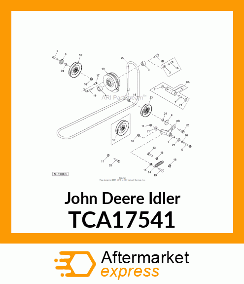 IDLER, 4.6" COMMERCIAL PULLEY TCA17541