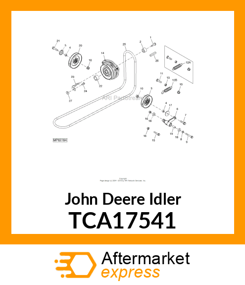IDLER, 4.6" COMMERCIAL PULLEY TCA17541