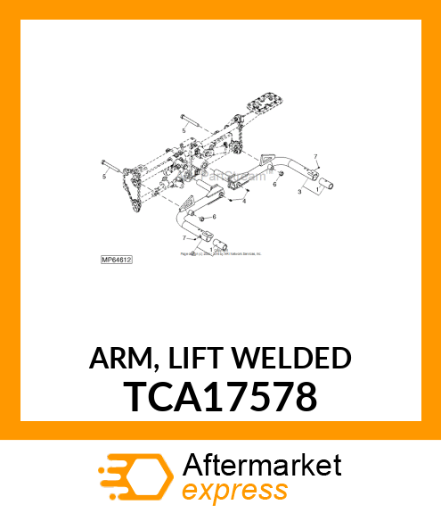 ARM, LIFT WELDED TCA17578