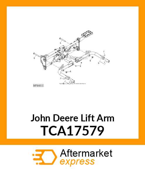 ARM, LIFT WELDED TCA17579