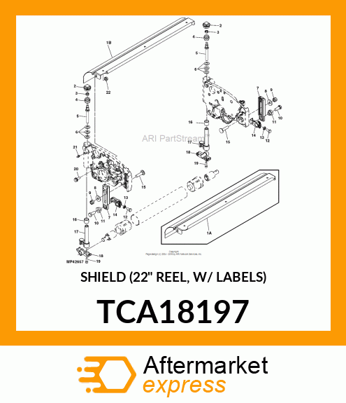 SHIELD (22" REEL, W/ LABELS) TCA18197