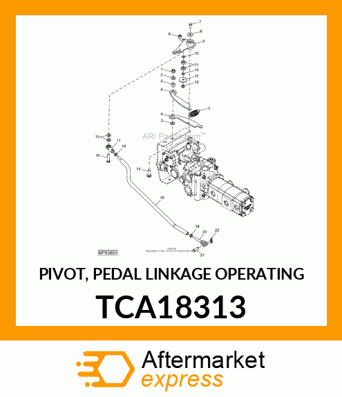 PIVOT, PEDAL LINKAGE OPERATING TCA18313