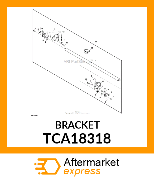 BRACKET, RH, ROLLER KIT TCA18318