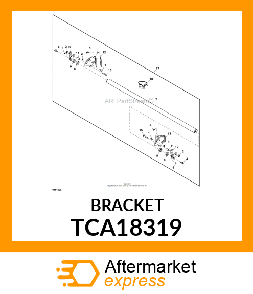 BRACKET, LH, ROLLER KIT TCA18319