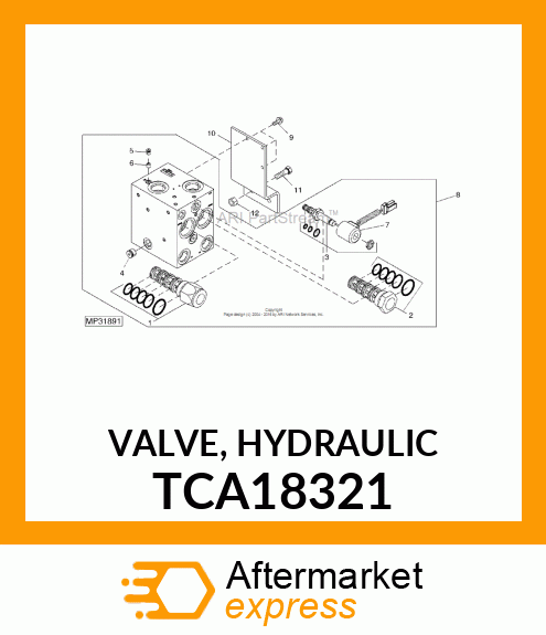 VALVE, HYDRAULIC TCA18321