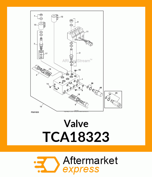 VALVE, IMPLEMENT LIFT TCA18323