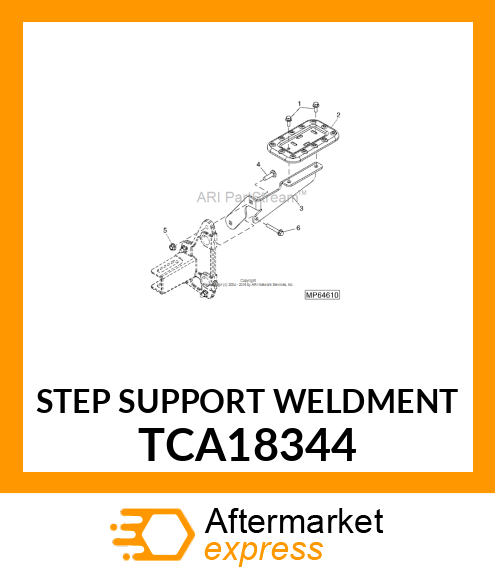 STEP SUPPORT WELDMENT TCA18344