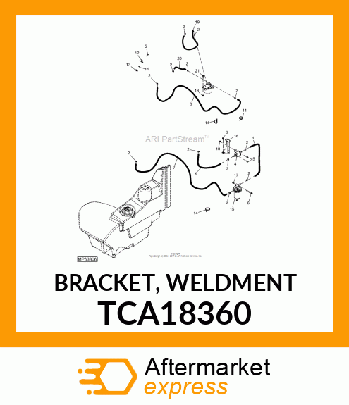 BRACKET, WELDMENT TCA18360