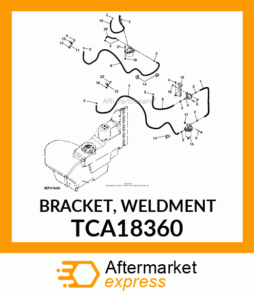 BRACKET, WELDMENT TCA18360