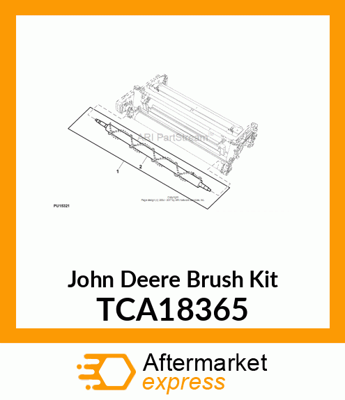 POWER BRUSH, 22" M W/SHAFTS TCA18365