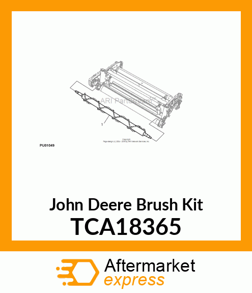 POWER BRUSH, 22" M W/SHAFTS TCA18365