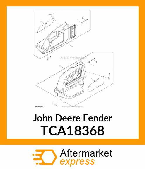 PLENUM/FENDER LH TCA18368