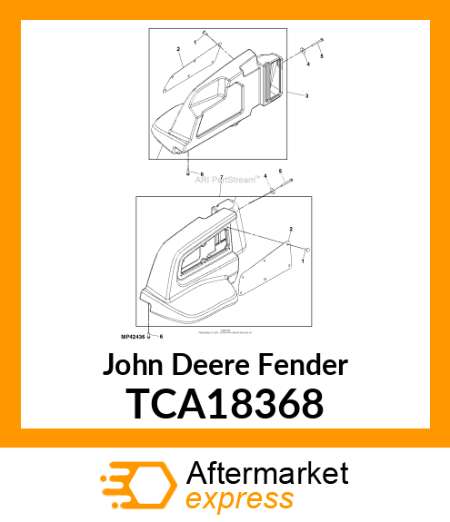 PLENUM/FENDER LH TCA18368