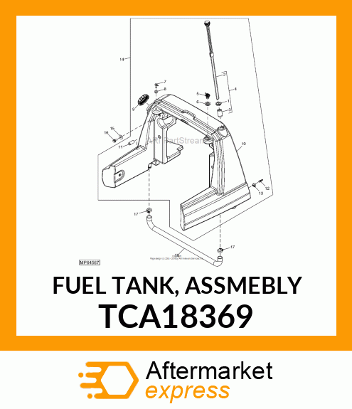 FUEL TANK, ASSMEBLY TCA18369