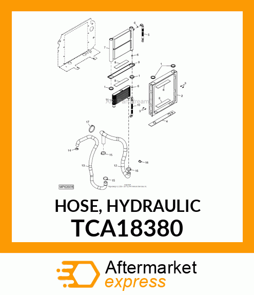 HOSE, HYDRAULIC TCA18380