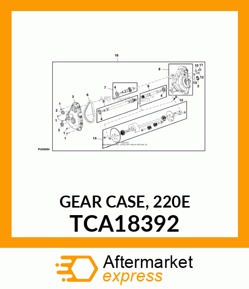 GEAR CASE, 220E TCA18392