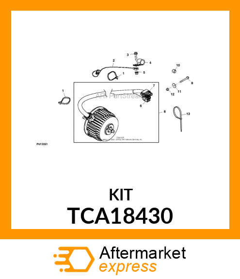 ELECTRIC MOTOR, 27 INCH HARNESS TCA18430