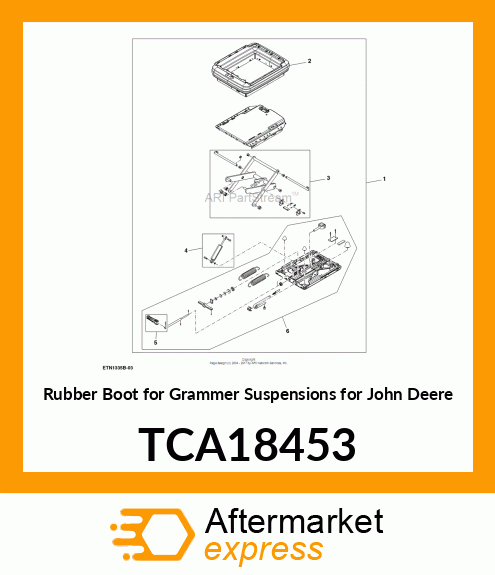 SEAT SUSPENSION BOOT KIT TCA18453