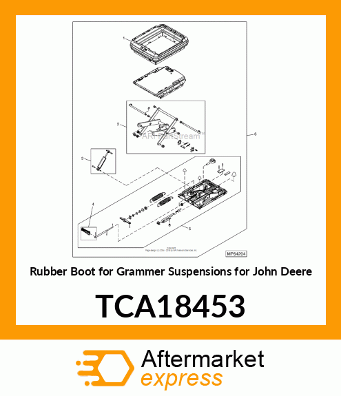 SEAT SUSPENSION BOOT KIT TCA18453