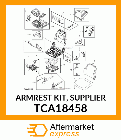 ARMREST KIT, SUPPLIER TCA18458