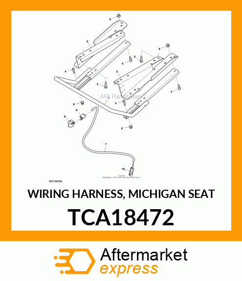 WIRING HARNESS, MICHIGAN SEAT TCA18472