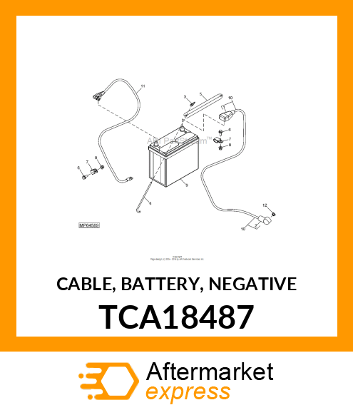 CABLE, BATTERY, NEGATIVE TCA18487