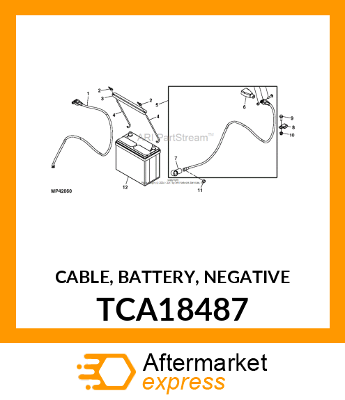 CABLE, BATTERY, NEGATIVE TCA18487