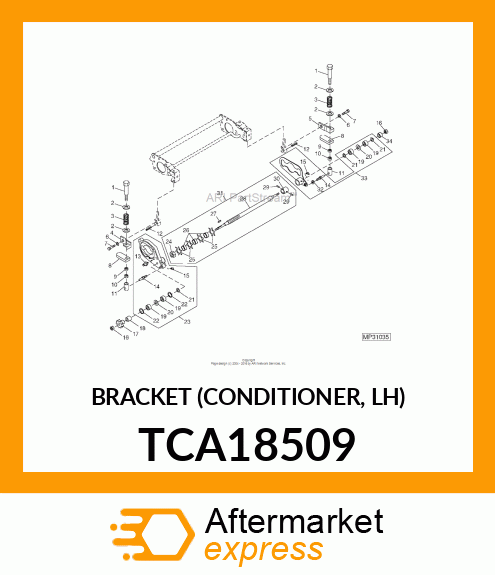 BRACKET (CONDITIONER, LH) TCA18509